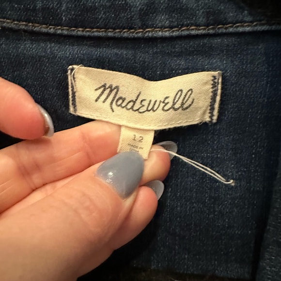 Madewell Denim Slim Coverall Jumpsuit in Stanwick Wash size 12 - Picture 4 of 5